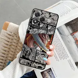 Ones Pieces Luffys Anime Black Phone Cover Case - Honor X6 (Mix03)