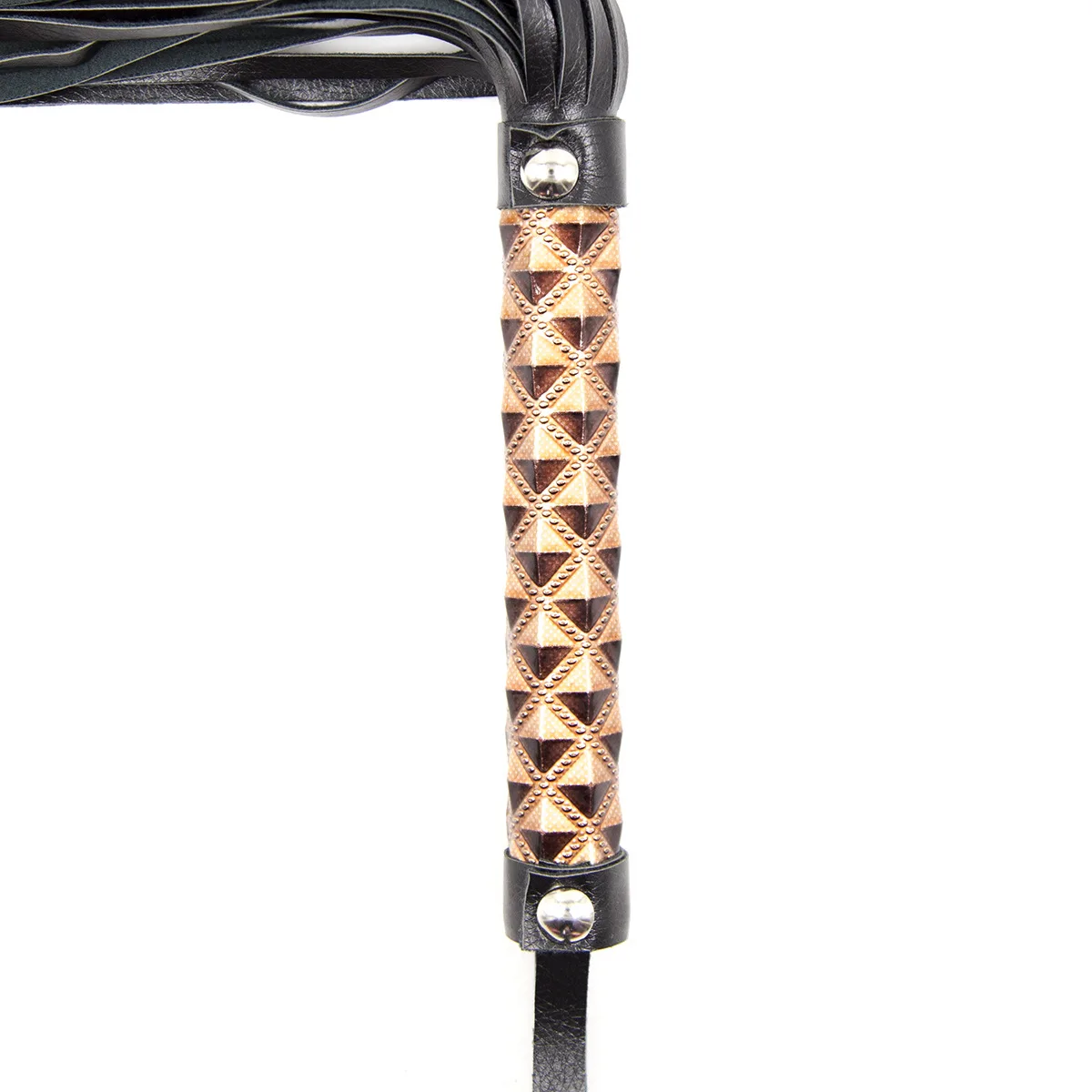 Fouet En Cuir PU Rose Chenyesun - Cravache Plaisir Couple 40cm