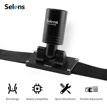 Selens Accessori per fotocamera Cintura con cinturino Follow Focus Anello in alluminio Cintura con cinturino Supporto per videocamera ad azione regolabile