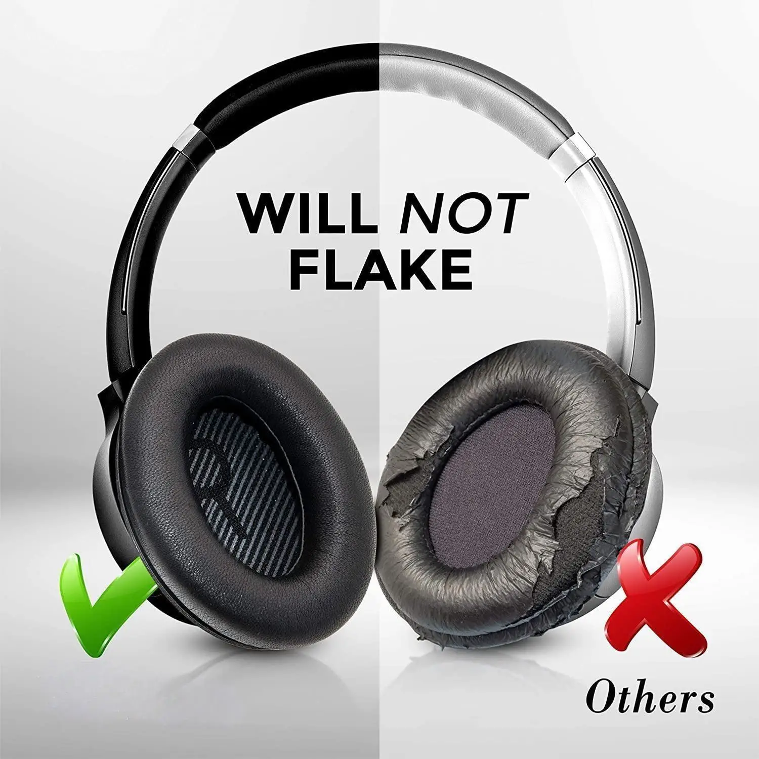 Lambskin Ear Pads Cushion, Replacement Sheepskin Earpads for