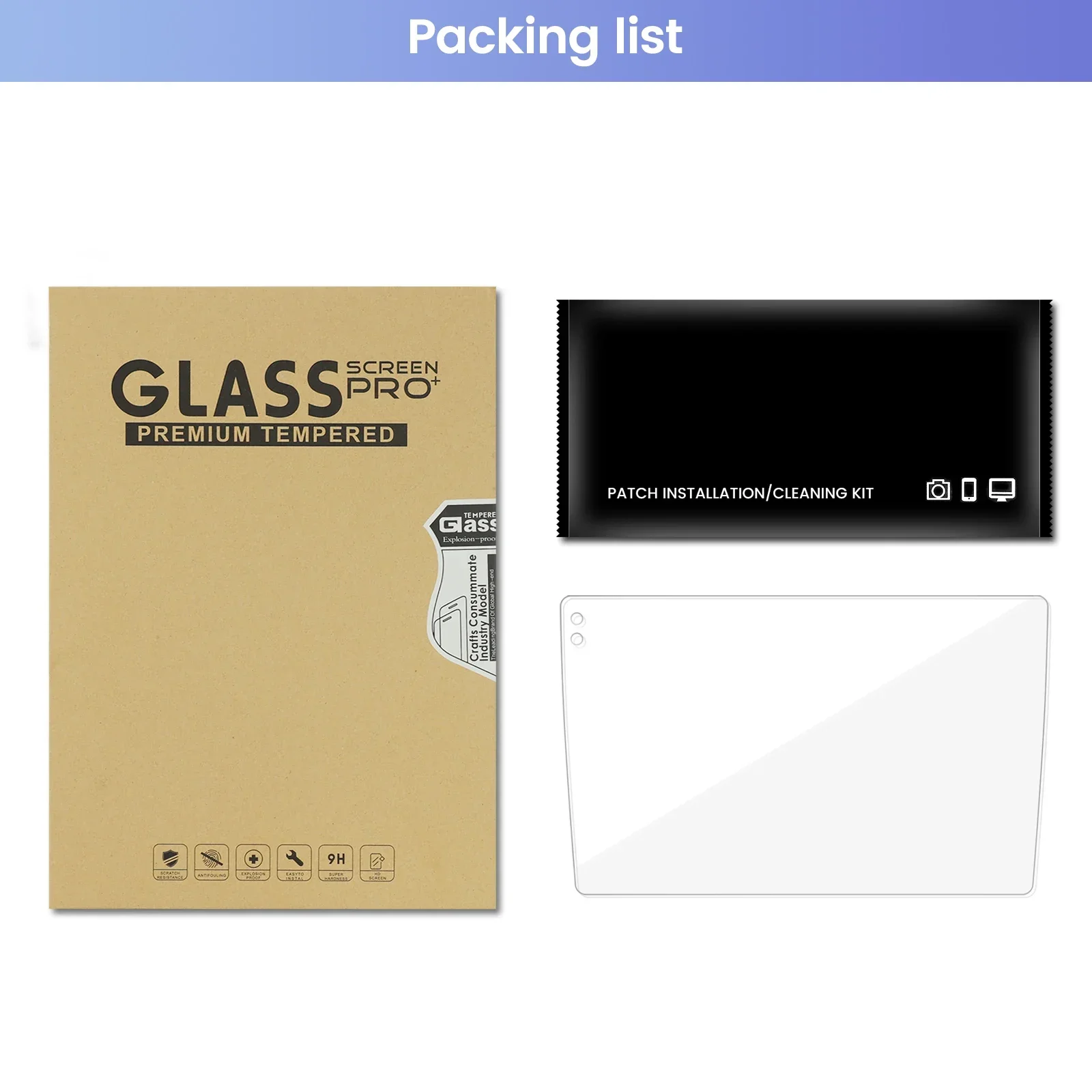 Android Car Radio Accessories HD LCD Tempered glass Screen protection film for 9inch 10inch Car Radio Stereo Headunit M6Pro Plus Car Multimedia Player Car Radio Car Radio Player Car Music Player Mp3 Music Player Car Screen Film