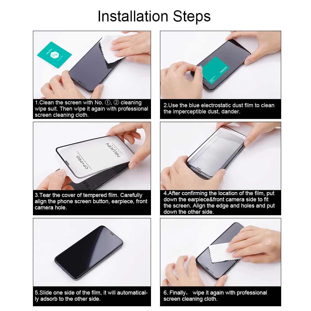 [Nillkin 3A Pro Screen Protector] - Full Coverage, High-Definition Tempered Glass, 9H Hardness