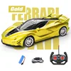 Radio Remote Control Car Rechargeable High Speed 15km/h 2.4G with LED Lights Boys and Girls Toys Remote Control Supercar Model 1