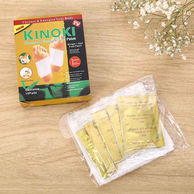 Detoxifying Foot Pads Bamboo Foot Relief Patch Pads Improve Sleep Relief Relieve Stress Body Toxins Deep Cleansing Feet 1 Box