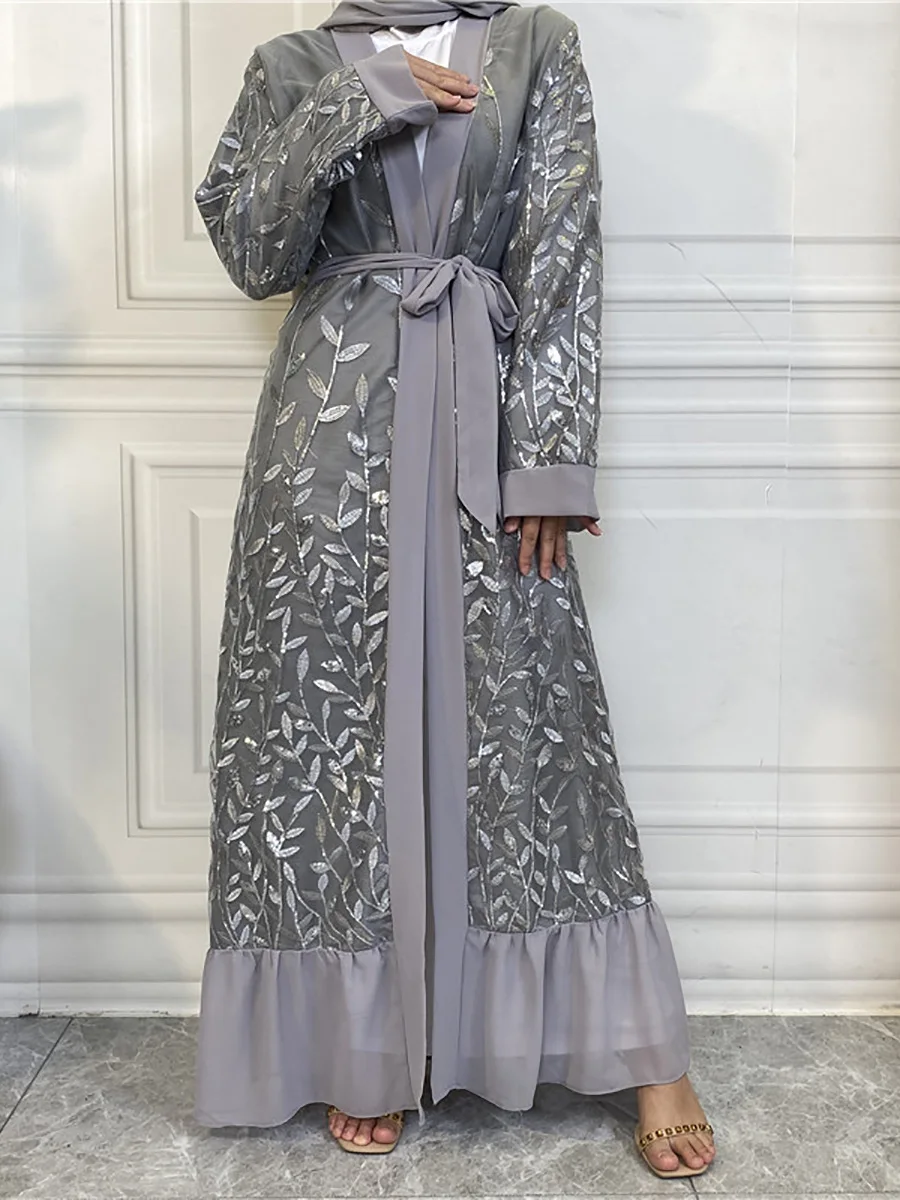 Chaomeng Kimono Femme Musulmane Ramadan Embroidery Abayas For Women Modest Robe Kaftan Turkey Islamic Clothing Caftan