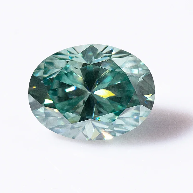 Loose Moissanite Stone Oval Cut 0.3~8.0ct Gemstones For Diamond Ring GRA Certificate