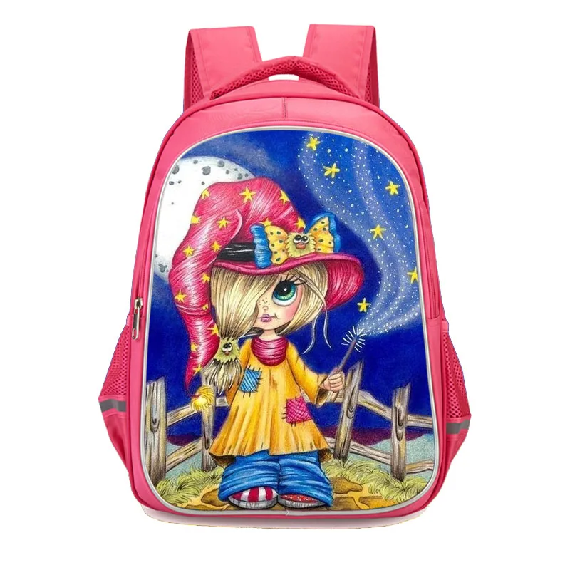

Cute Girls School Bags Fashion Orthopedic Schoolbags Bagpack Cartoon Stitch Print Backpacks Kids Bookbags Mochila