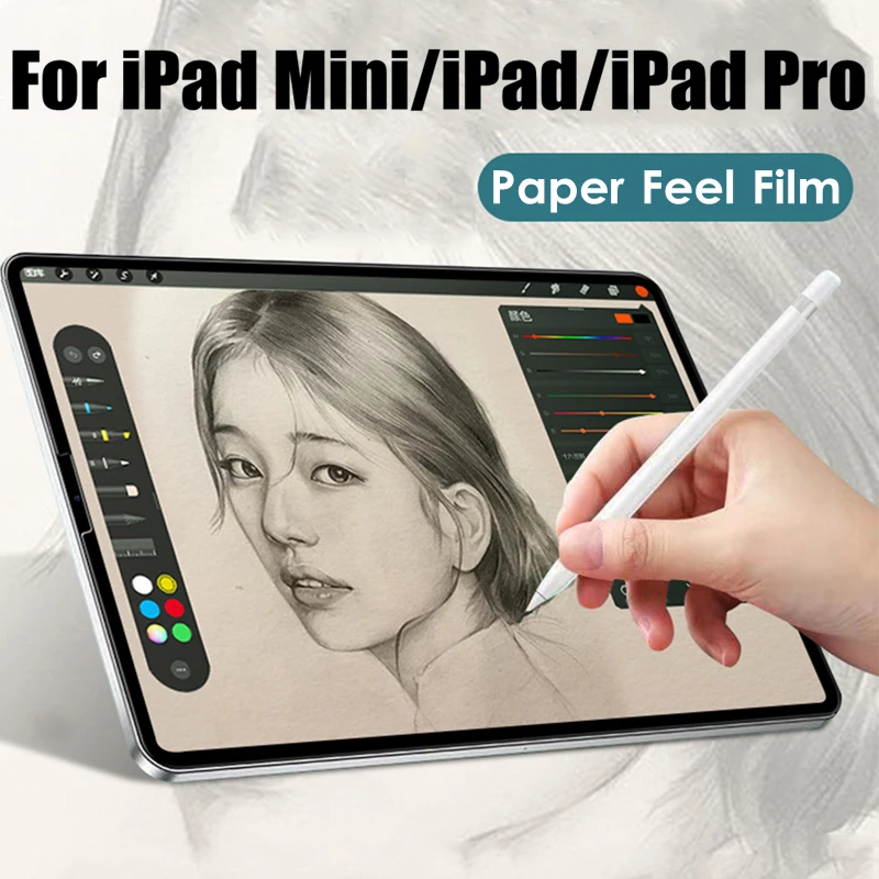 Papier sentir protecteur d'écran mat impression Film pour Apple iPad 10 9.7  10.5 mini 4 5 6 Pro 6 11 12.9 2020 2018 1 2 3 4 5 2022 - AliExpress
