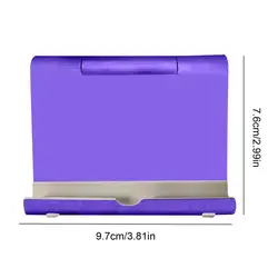 Foldable Adjustable Desk Phone and Tablet Holder Stand (Purple)