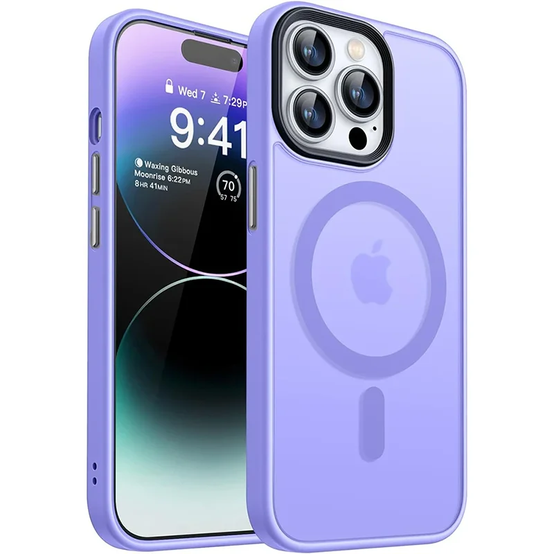 Matte Soft Magnetic Armor Case - Hybrid Shockproof Hard Shell