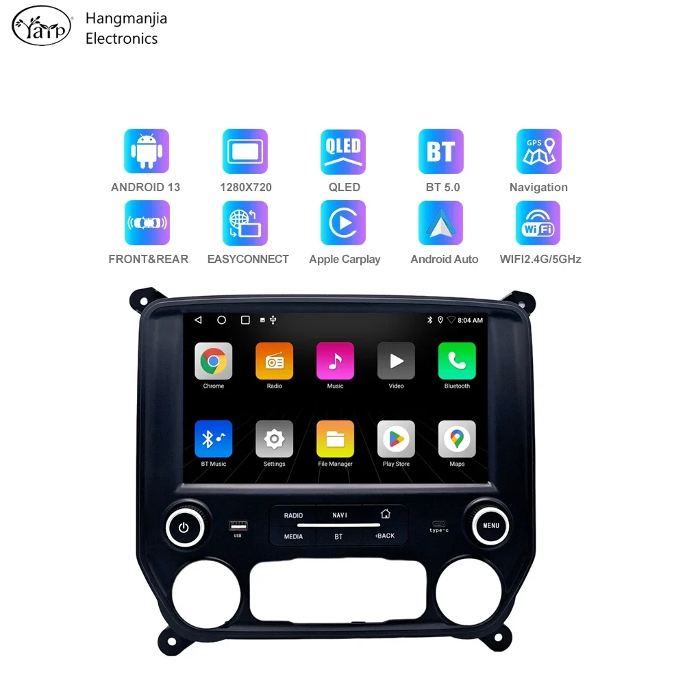 Autoradio con Navigazione GPS per Chevrolet Silverado GMC Sierra VIA Vtru 2014 - 2018, Sistema Android con Carplay, Stereo Senza DVD - immagine 3