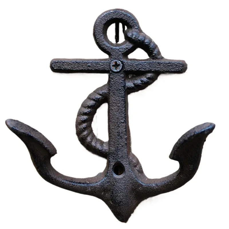 Discounted European Classic Retro Cast Iron Hook Wall Hanging Wall Decoration Clothing Hook Iron Anchor Hook 6