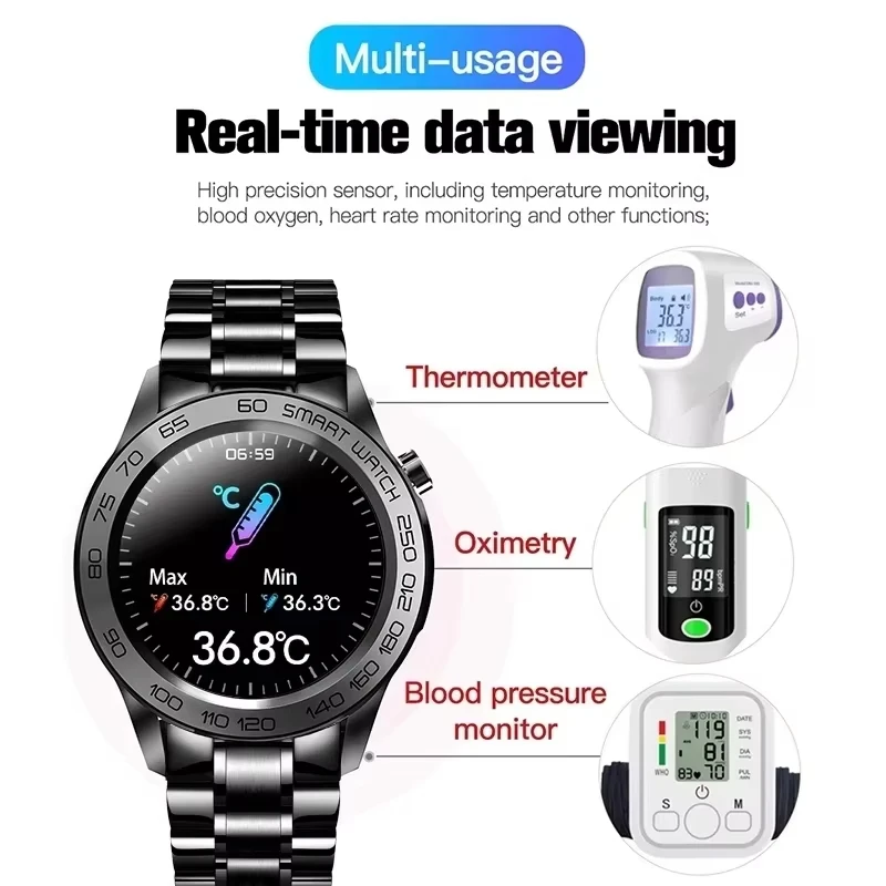 LIGE HD Bluetooth Call Smart Watch Men Sports Fitness Tracker Heart Rate Blood Oxygen Monitor Man Smartwatch For Android IOS
