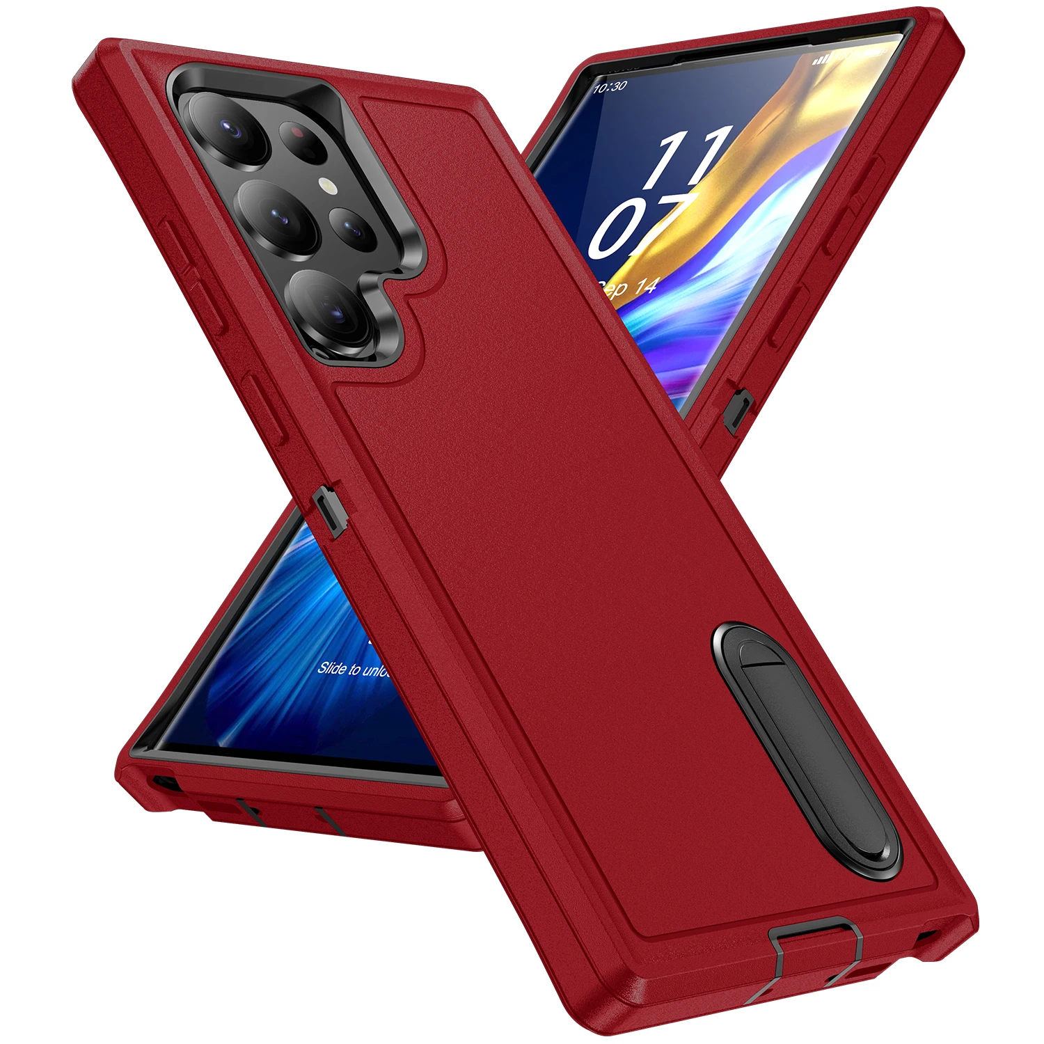 Enhanced Dual Layer Protective Phone Case - Sleek and Durable Back Cover