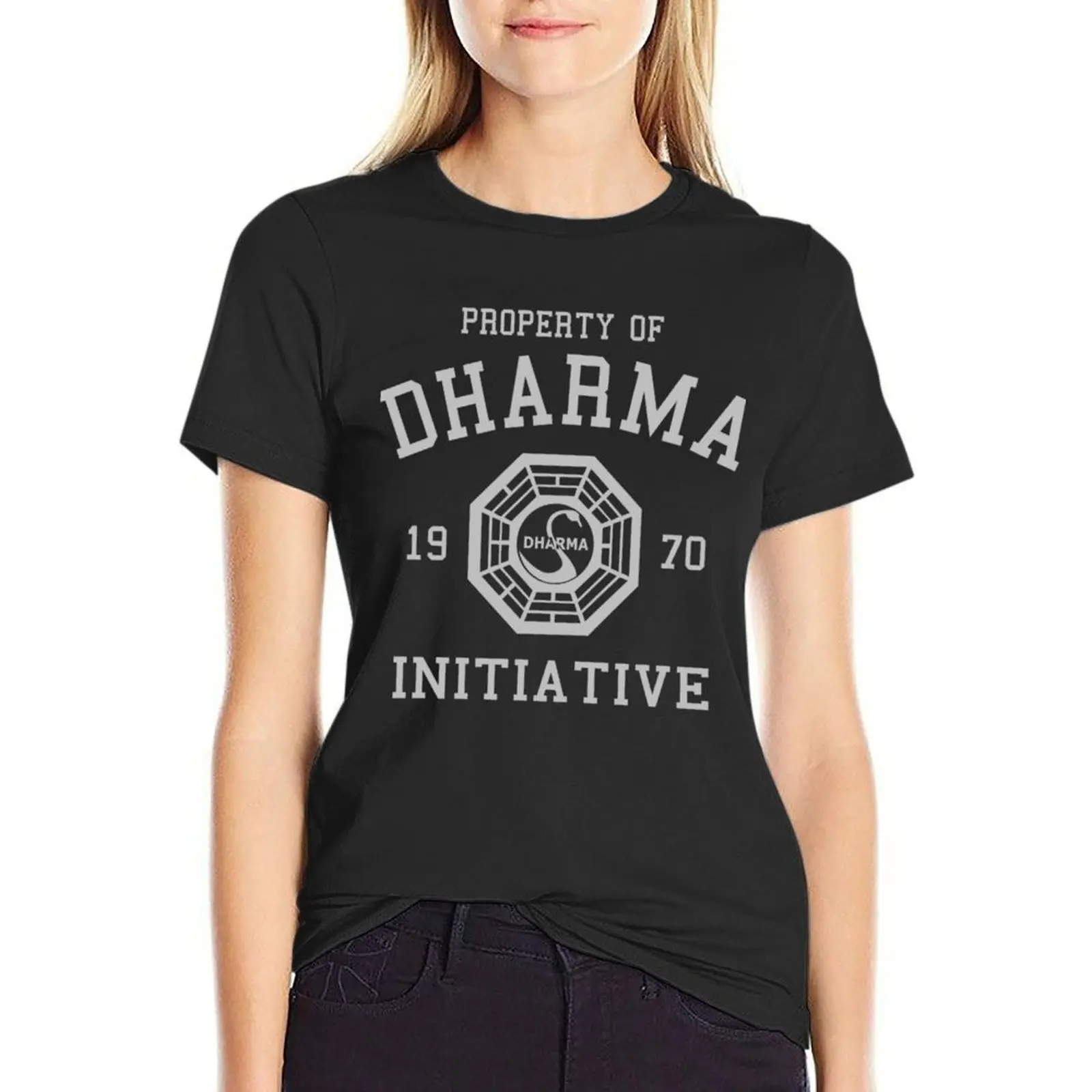 Dharma Initiative T-Shirt female heavyweights cat shirts for Women