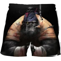 Animals Orangutan Men's Vacation Beach Shorts Fashion Surf Board Shorts Swimwear Shorts Quick Dry Swimsuit Summer Sports Trunks