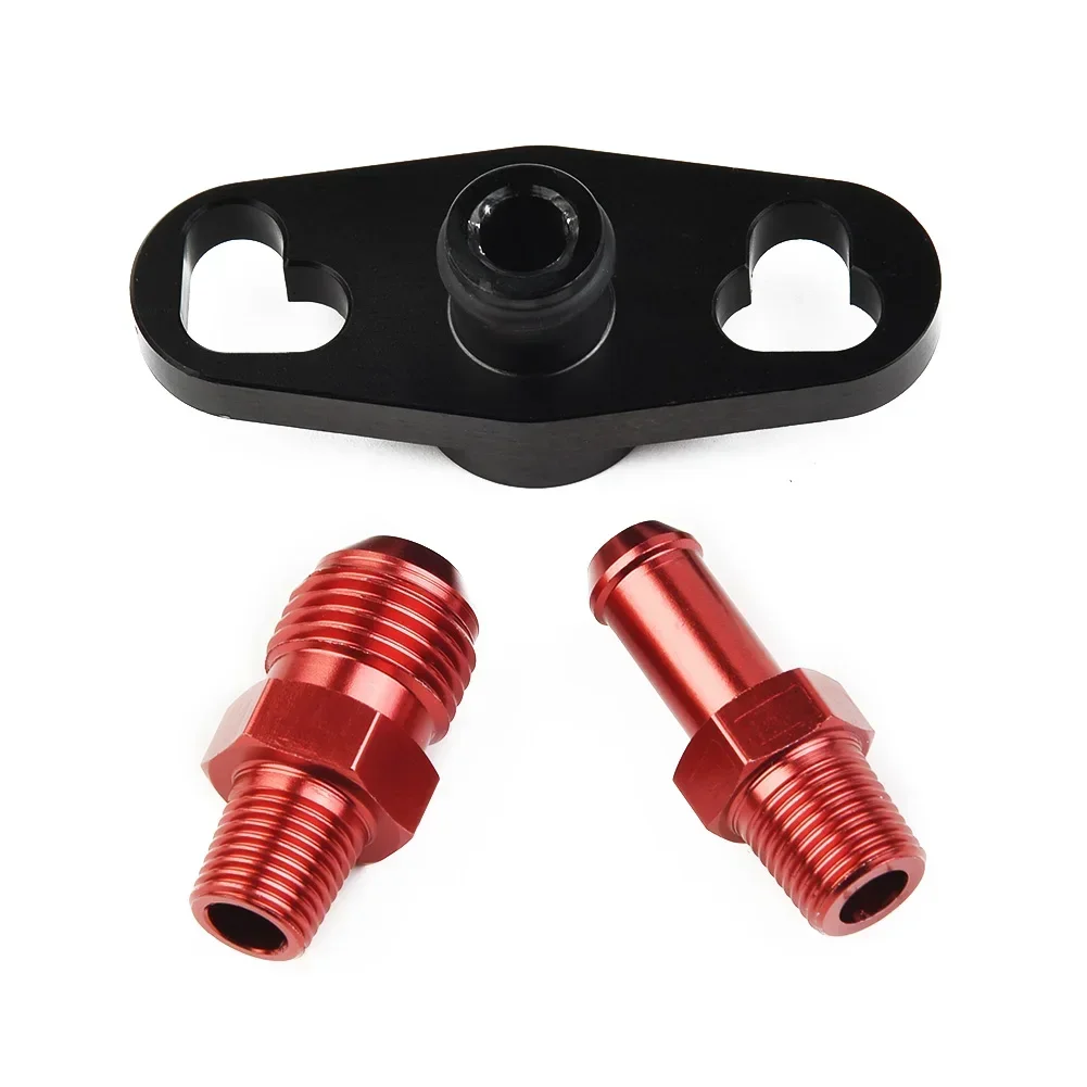 Car Fuel Line Rail Pressure Regulator Adapter Kit Set For Toyota For Nissan New Aluminum Accessories Vehicles