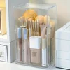 Dressing Table Storage Box Acrylic Makeup Brush Holder Transparent Adjustable Deskto Bathroom Waterproof Storage Accessories 3