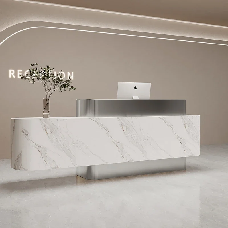 Wall Table Atril Shop Counter Desk Office Desks Reception Salon Bellezza Computer Tables Customer Center Pulpit Stand for Church
