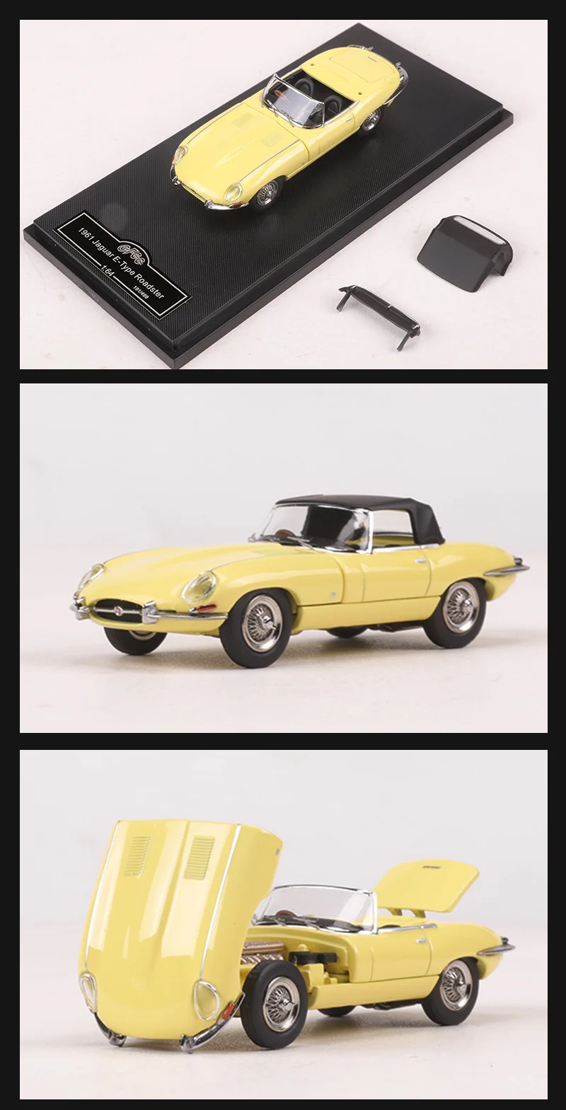 GFCC 1:64 1961 Jaguar E-TYPE Alloy Model Car Limited Edition 499