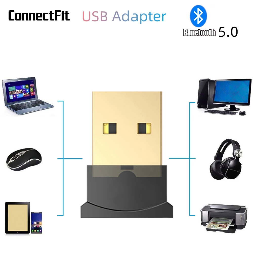 USB Bluetooth 5.0 Adapter Receiver For PC Gamepad Laptop
