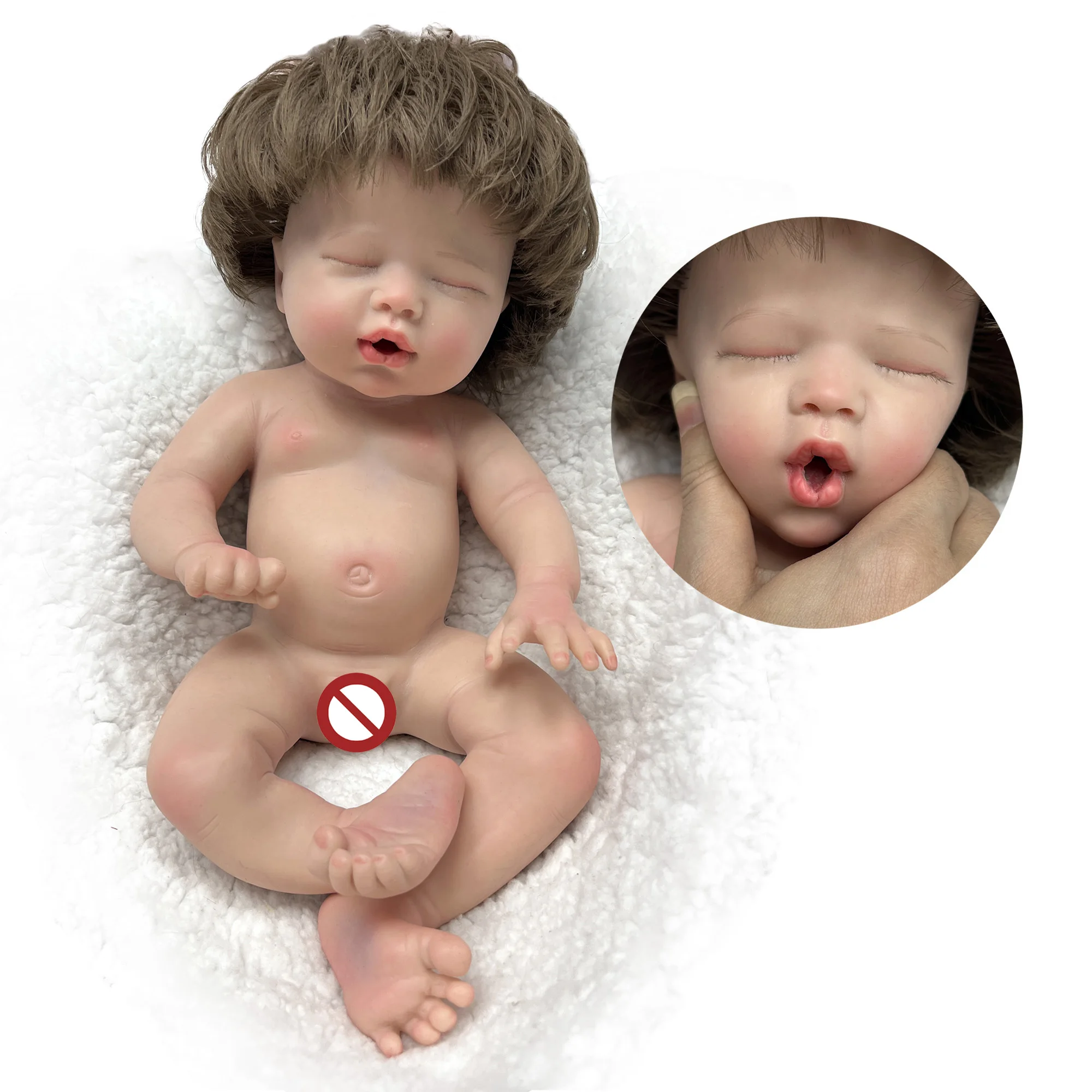 Solid Silicone Bebe Reborn Girl 13Inch Handmade Painted Lifelike Real Art  Reborn Dolls De Muñecas Silicona Boneca Renascida - AliExpress