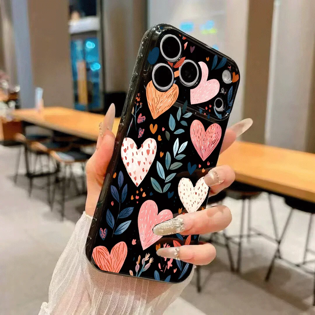 Heart-Shaped Cute Love Silicone Phone Case