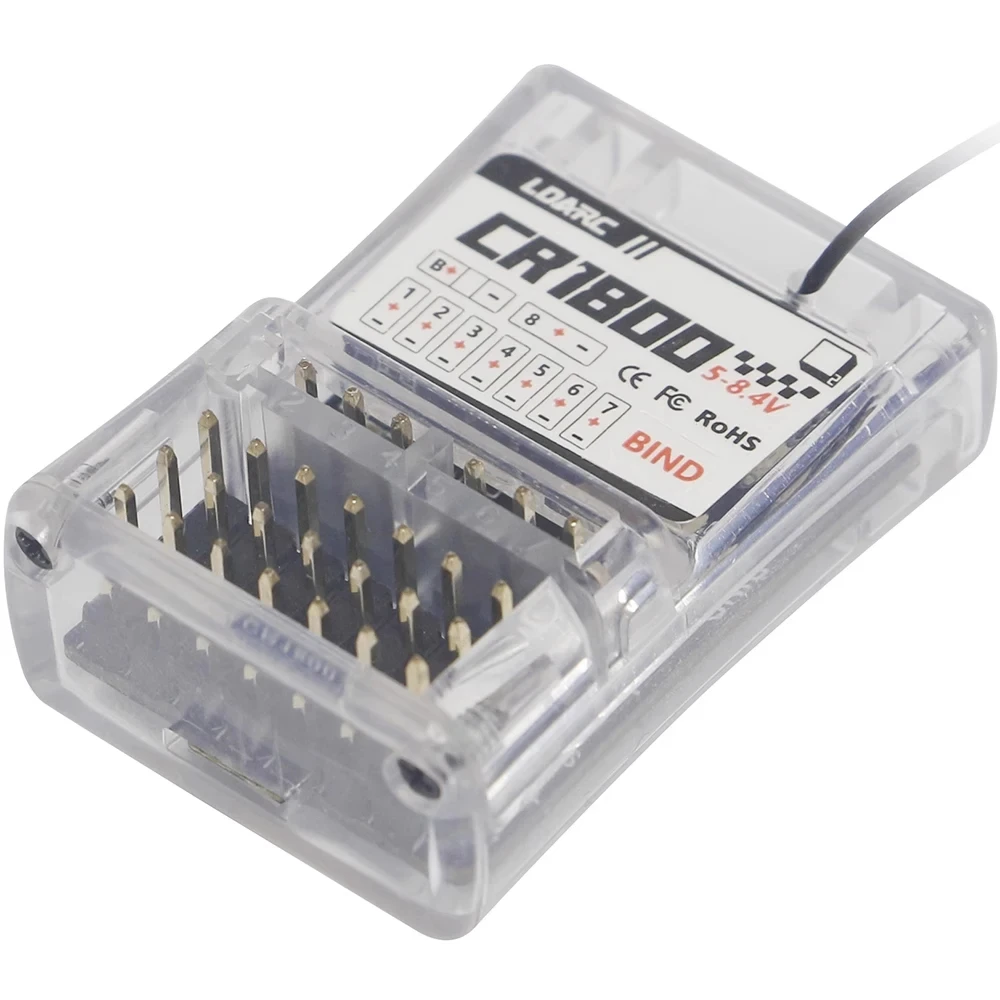 LDARC CT01 2.4G 8CH Télécommande RC + Récepteur CR1800/CR1400M