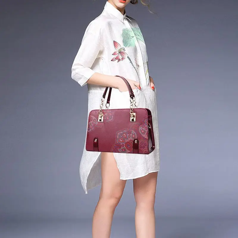 Designer Printed Bags For Women Ladies Shopper Bag Shell Elegant Floral Shoulder Handbags women handbags
