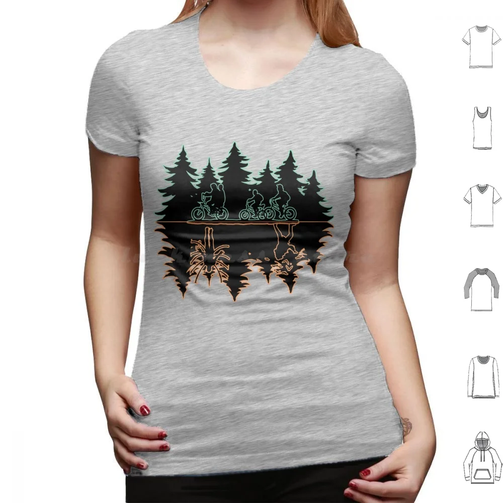 thumbnail image 1 of ( The Upside Down ) 2 T Shirt 6xl Cotton Cool Tee Things Stranger Will Byers Mike Eleven Lucas Dustin 80s Hawkins Netflix 1980s, 1 of 5