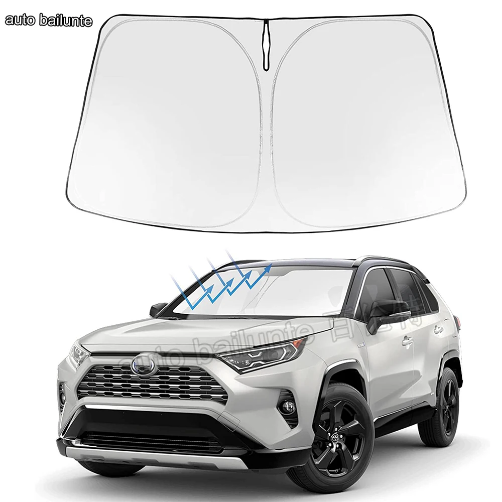 Для Toyota RAV4 2019 2020 2021 2022 2023 SUV Гибридный автомобильный передний лобовое стекло Солнцезащитный козырек аксессуары