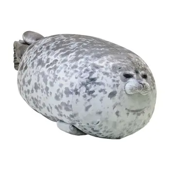 Toy Baby Sleeping Throw Pillow Gifts for Kids Girls 30CM Angry Blob Seal Pillow Chubby 3D Sea Lion Doll Plush Stuffed 1