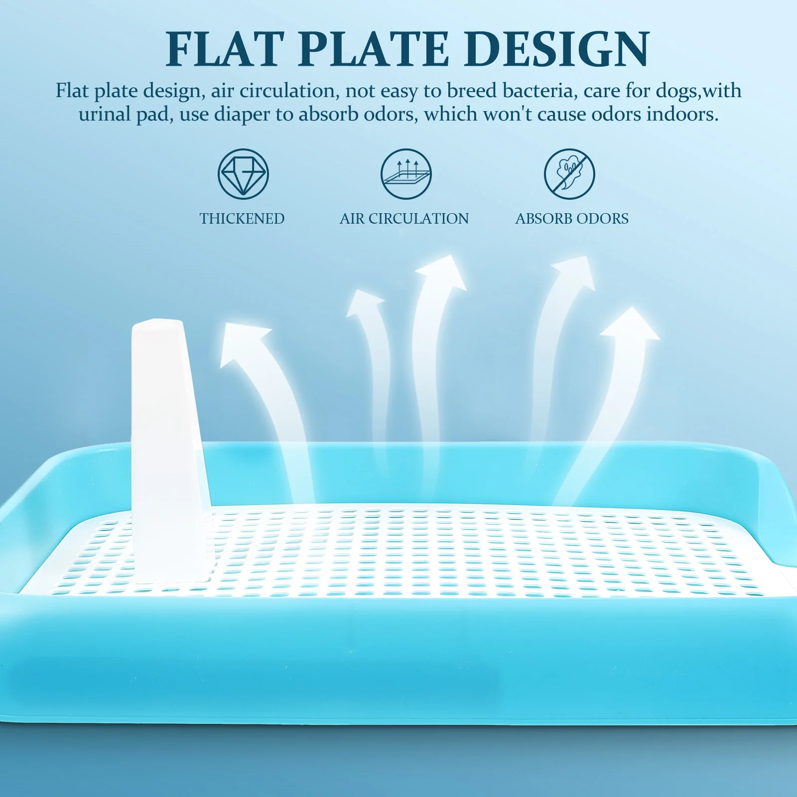 Indoor Dog Potty Pet Toilet Litter Tray Household Puppy Cage Bedpan Pets Plastic Mesh Antislip