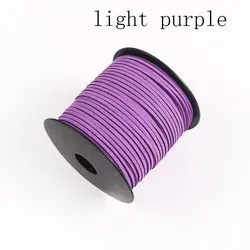 100 - Yard Suede Cord for DIY Crafts and Jewelry Making - 2.6mm Faux Leather Lace (Light Purple)