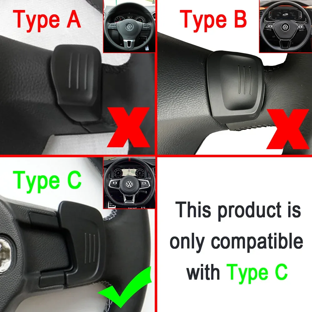 Steering Wheel Shifter Car For Volkswagen VW GOLF GTI R GTD GTE MK7 7 POLO GTI Scirocco Tiguan Rline PASSAT T-ROC