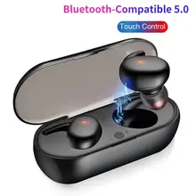 

1 Pair Y30 Wireless Earphones Ergonomic Sweatproof ABS Bluetooth-compatible 5.0 In-ear Earbuds for Mobile Phone