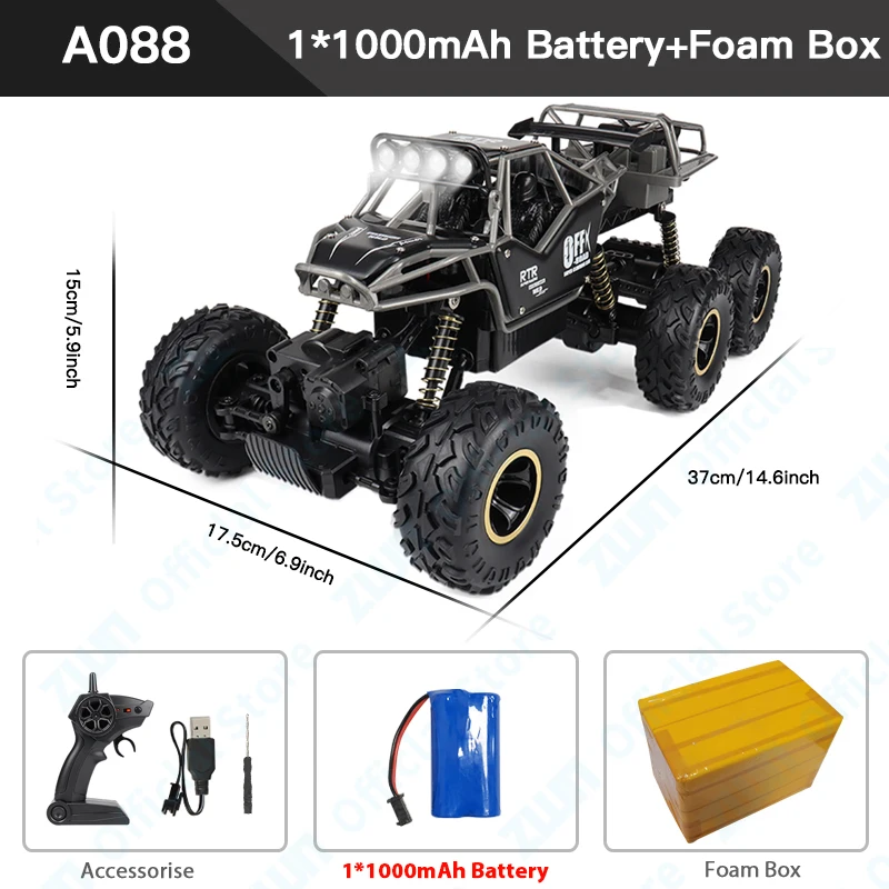 ZWN 1:12 RC Car With Lighting And Rechargeable 2.4G Radio