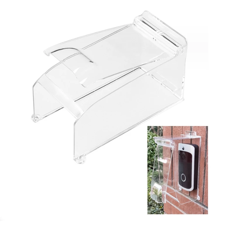 

Прозрачная водонепроницаемая крышка с откидной крышкой для дверной клавиатуры, чехол от дождя для дверного звонка, погодозащищенный, совместимый с деталями дверного звонка с кольцевой камерой