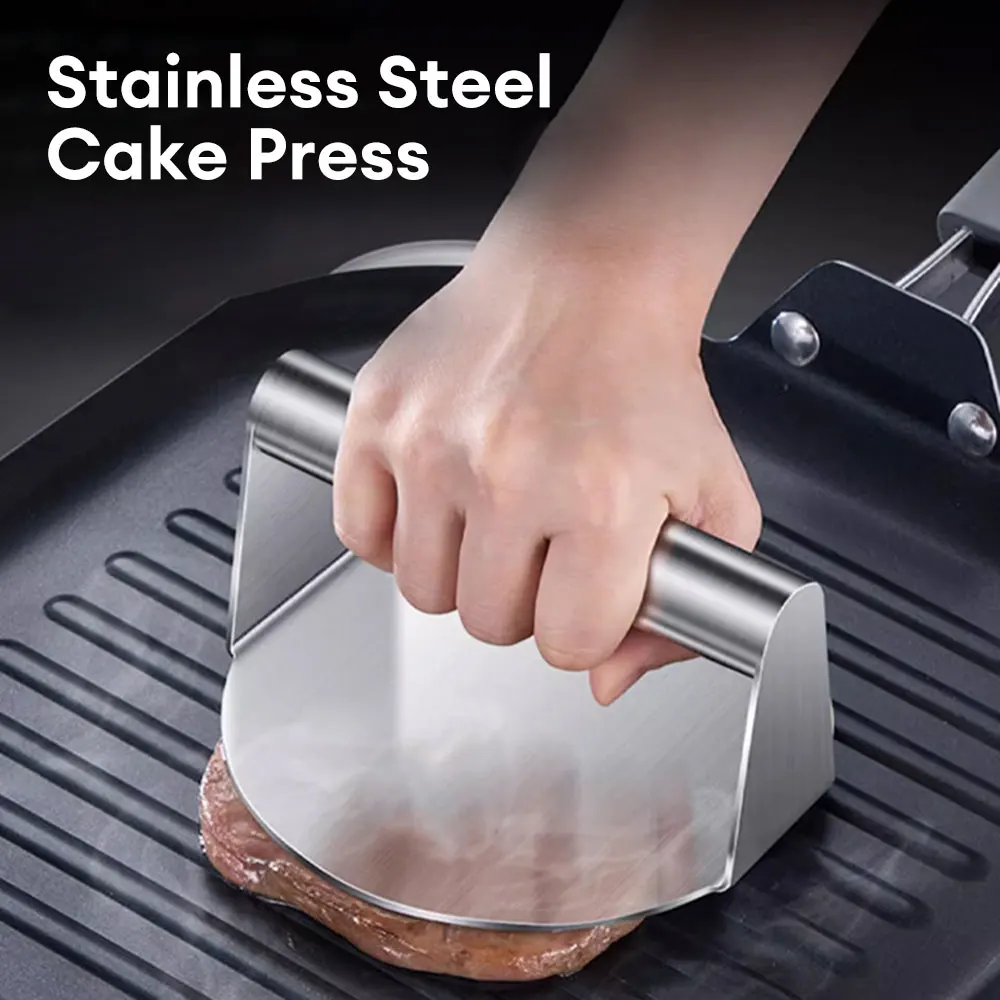 D2 BBQ 16CM Hamburger Meat Press Circular Burger Meat Press Kitchen Tool Plate Beef Grill Burger Barbecue Maker