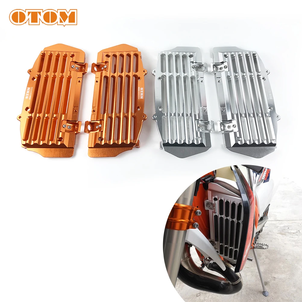 

OTOM Motorcycle CNC Aluminum Radiator Guard Cover Grill Protector Cooling System KÜHLERSCHUTZ For KTM SX EXC XCF HUSQVARNA TC FE