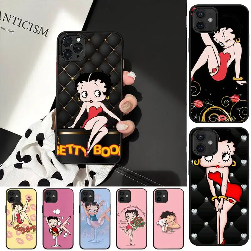 Милый чехол Бетти из мультфильма красивая девочка для телефона Apple IPhone 13 12 11 Pro XS MAX