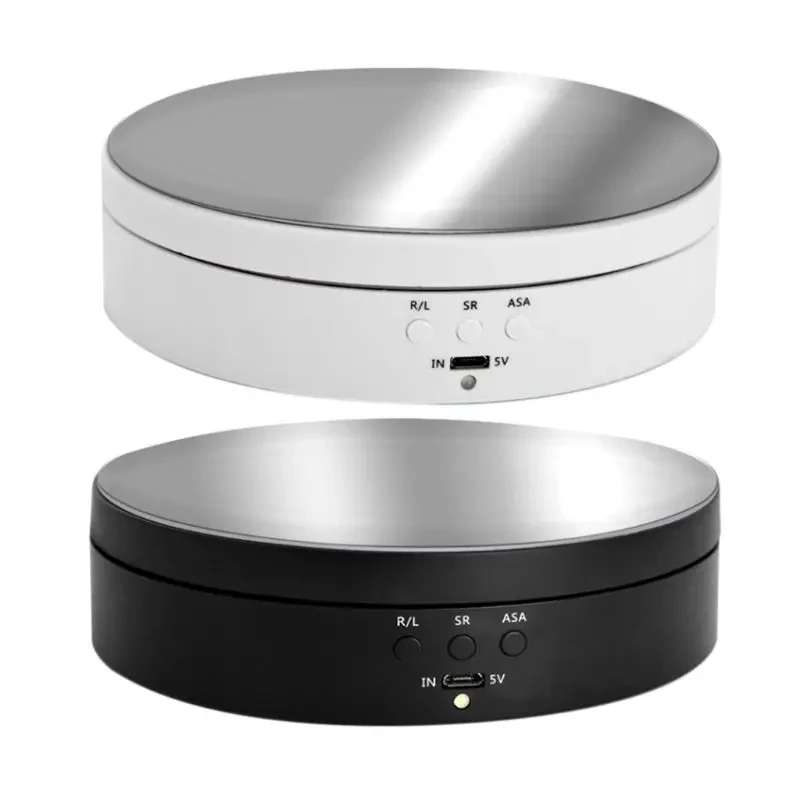 Base Giratória Elétrica Display Stand 360 Graus Turntable Jóias Titular Usb Alimentado por Bateria Bandeja Rotativa Velocidades