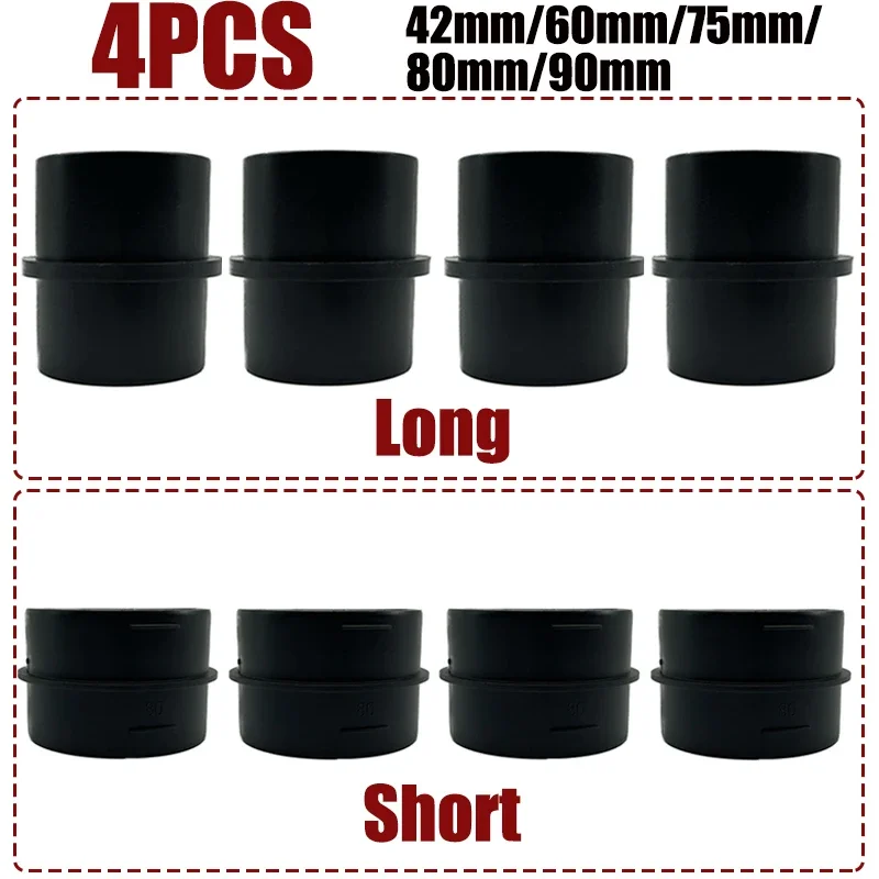 4X 42/60/75/80/90mm Car Heater Ducting Reducer Hose Outlet Tube Connector Heater Ducting Pipe Joiner For Eberspacher Webasto