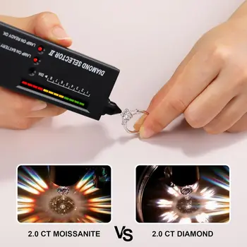 Shining Moissanite Ring GRA Certificate 1-2 Carat Laboratory Diamond Rings Women's Wedding Jewelry 18K Gold Plated S925 Silver 2