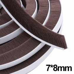 Windproof & Dustproof Self - Adhesive Door and Window Seal Strip with Sound Insulation - 1Pc (Brown)