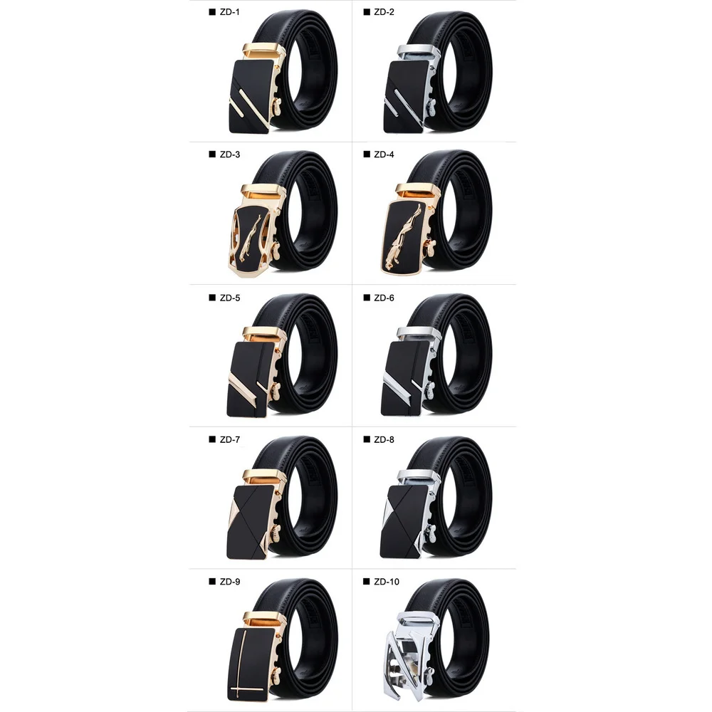 2023 New Hot Selling Dandeli Genuine Leather Men's Belt Casual Men's Automatic Buckle Belt Business Soft Cowhide Pant Belt_voghion.com