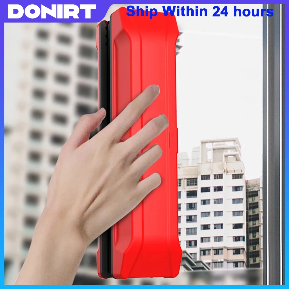 Household Double Layer Glass Cleaner Window Cleaner Double-sided Magnetic Glass Cleaning Tool For High-rise Buildings 20-30MM