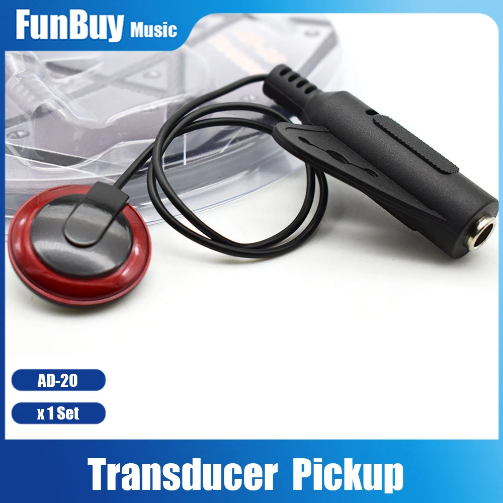 Adeline Ad20 Transducer Pickup Piezo Contact Mic For Acoustic Guitar