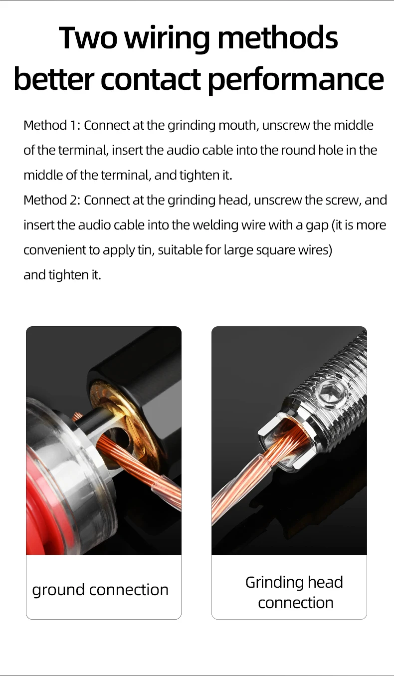 ATAUDIO-Ligação Post com Terminal Speaker Banhado a
