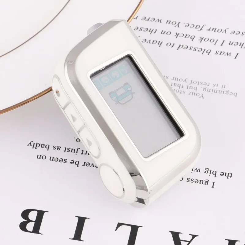 Key Case For Starline A93 A63 Russian Version Two Way Car Alarm LCD Remote Controller Keychain Fob Cover TPU